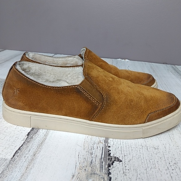 Frye Shoes - Frye Gemma Shearling lined leather sneakers.